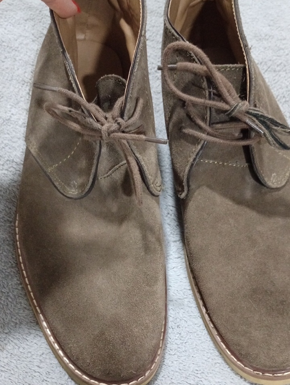 Banana Republic Men's Suede Chukka Boots - Olive Brown